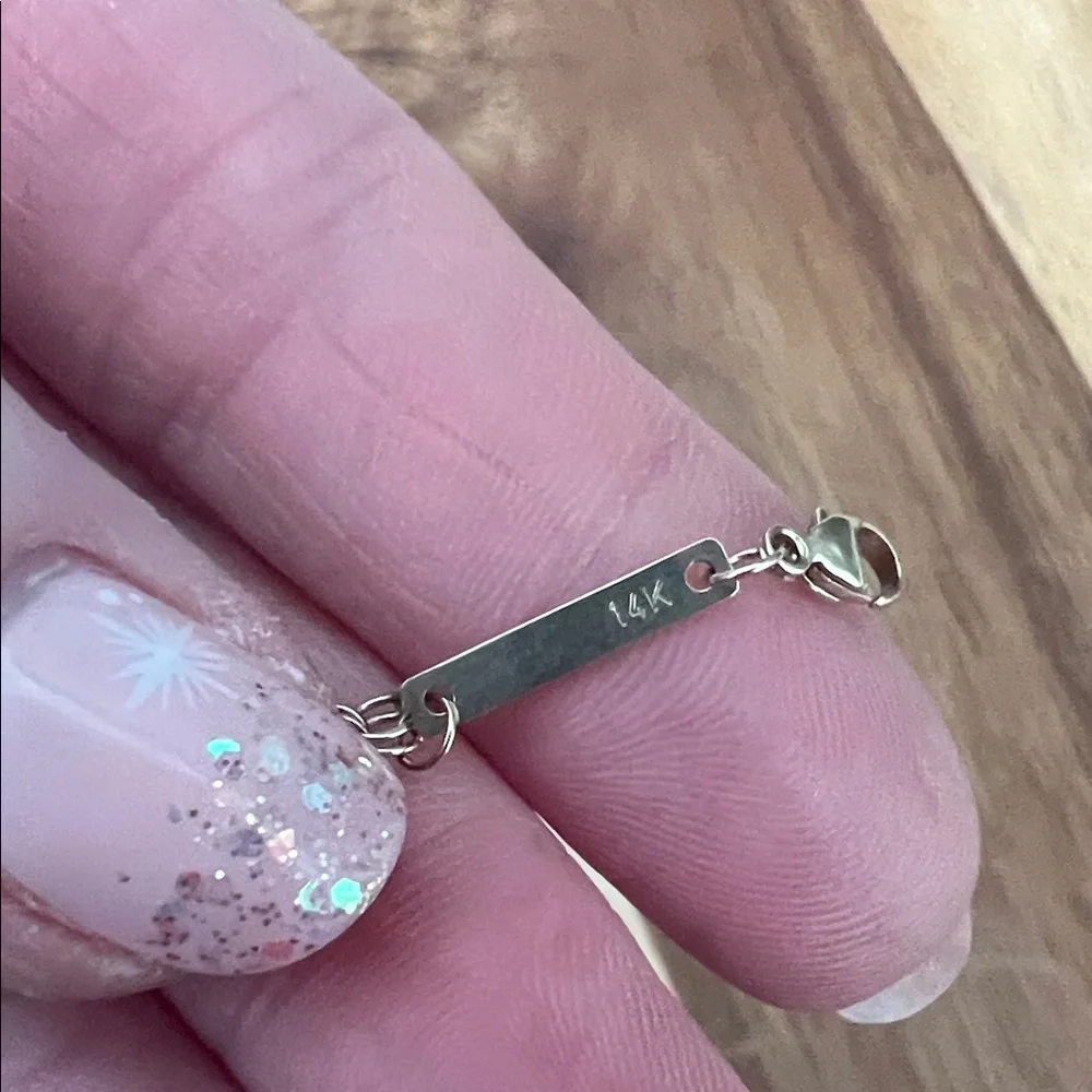 Zoe Chicco Gold Heart Link Bracelet